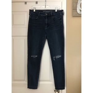 Distressed American Eagle Jean
